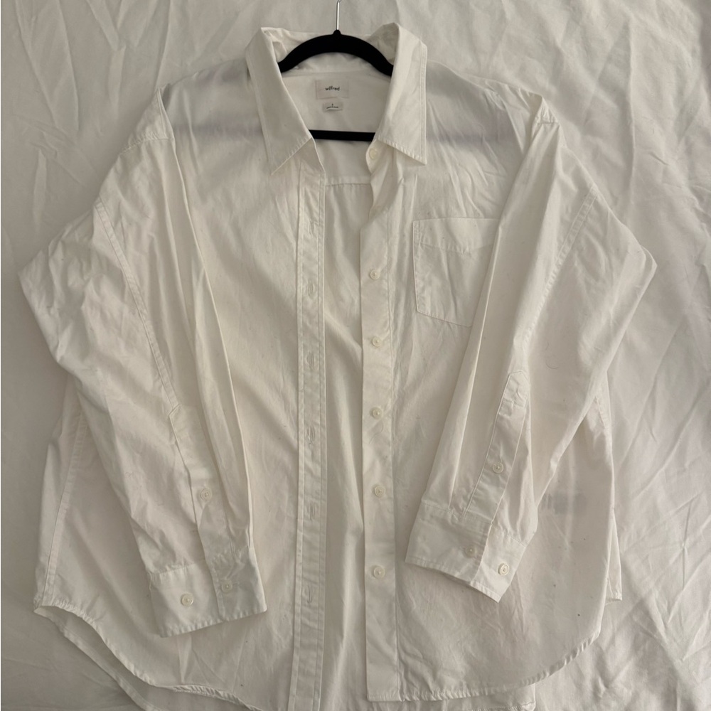 Wilfred Crisp White Button Down Shirt